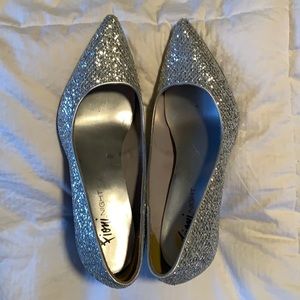 Fiomi Night Silver Sparkle Heels